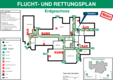 Flucht- und Rettungswegplan – Beispiel 1