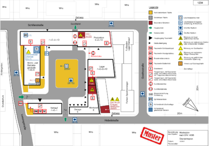 Feuerwehrpläne nach DIN 14095 können mit der Software "Fluchtplan 2022" einfach und rechtssicher erstellt werden