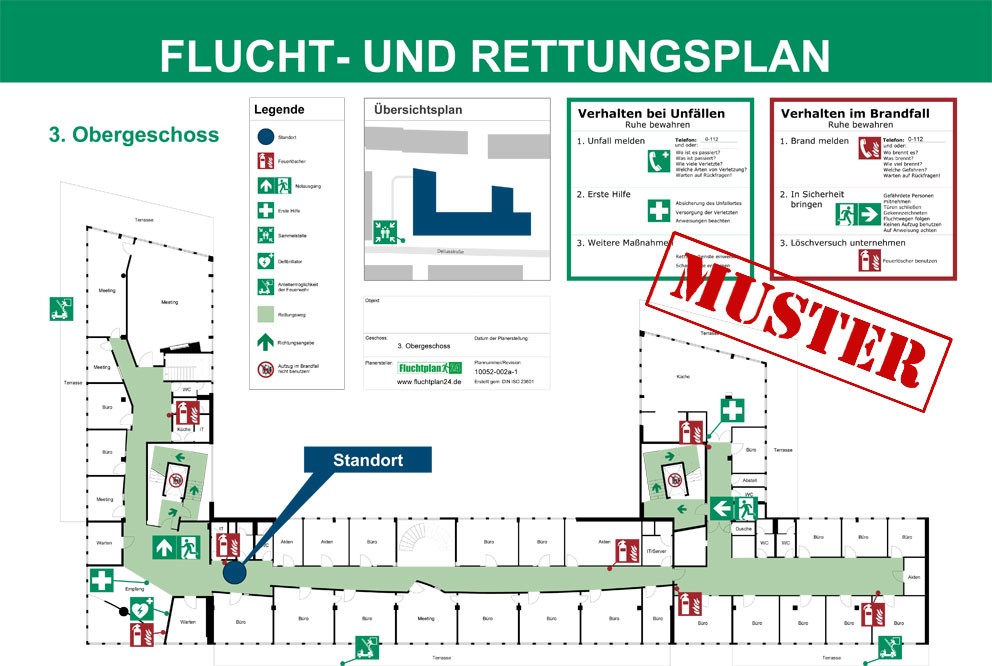 Erstellservice Flucht Und Rettungsplan Ab 169 00 Fluchtplan24 De