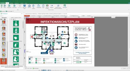 COVID-19: Infektionsschutzplan oder Visualisierung für Hygienekonzept mit Fluchtplan 2022 erstellen
