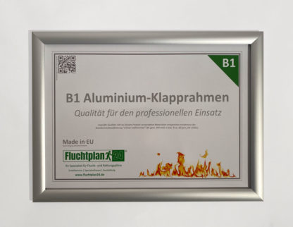 Brandschutz Klapprahmen B1 gem. DIN 4102-1 für den professionellen Einsatz