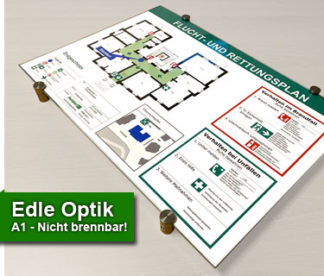 ESG Schild Flucht- und Rettungsplan