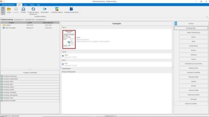 Brandschutzordnung Software - Ansicht der Programmoberfläche