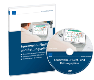 Software-DVD Feuerwehr-, Flucht- und Rettungspläne zum einfachen Selbsterstellen von Flucht- und Rettungsplänen